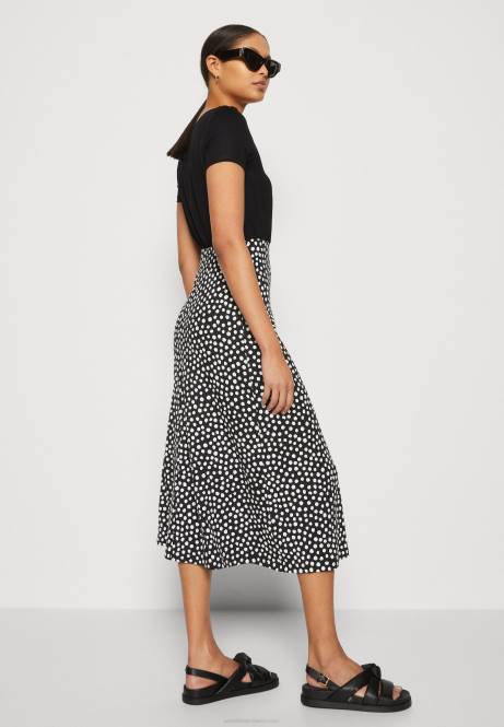 Jerseykleid schwarz/weiß Anna Field V0FT171 Frauen