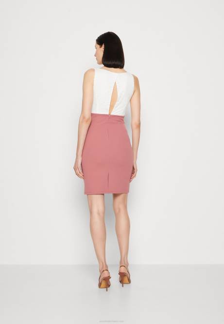 Jerseykleid weiß/rosa Anna Field V0FT36 Frauen