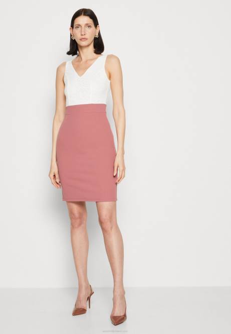 Jerseykleid weiß/rosa Anna Field V0FT36 Frauen