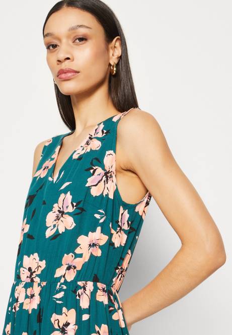 Maxikleid dunkelgrün/rosa Anna Field V0FT224 Frauen