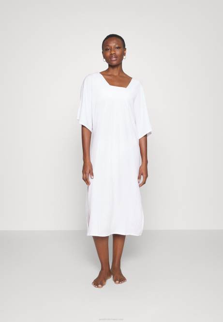 Strandkleid mit V-Ausschnitt vorne, Maxikleid in Weiss Anna Field V0FT222 Frauen