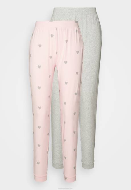2er-Pack Pyjamahosen rosa/grau Anna Field V0FT1076 Frauen