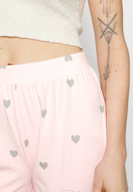 2er-Pack Pyjamahosen rosa/grau Anna Field V0FT1076 Frauen