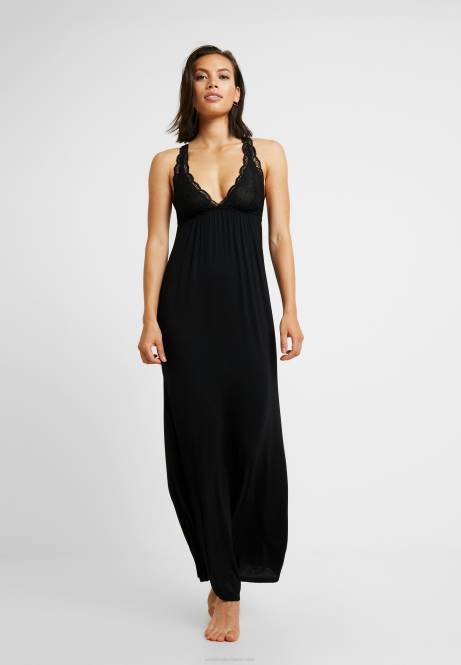 Langes Nachthemd aus Viskose in Schwarz Anna Field V0FT1057 Frauen