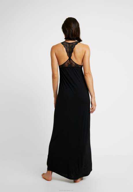 Langes Nachthemd aus Viskose in Schwarz Anna Field V0FT1057 Frauen