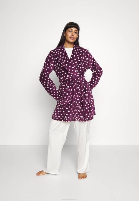 Morgenmantel dunkelrot/beige Anna Field V0FT1091 Frauen