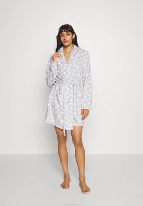Morgenmantel grau/weiß Anna Field V0FT1093 Frauen