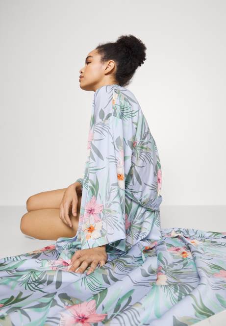 Morgenmantel mit Blumenmuster, blau Anna Field V0FT1090 Frauen