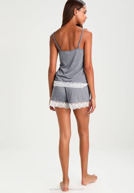 Set Pyjama-Set gebrochenes Weiß/Dunkelblau Anna Field V0FT1060 Frauen