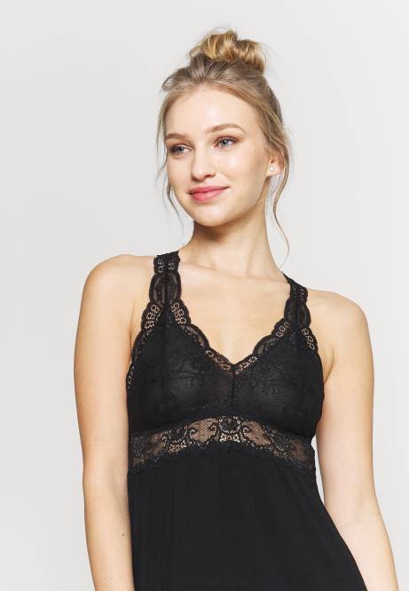 Viskose-Nachthemd schwarz Anna Field V0FT1049 Frauen