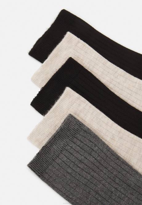 5er-Pack Socken beige/schwarz/grau Anna Field V0FT1120 Frauen