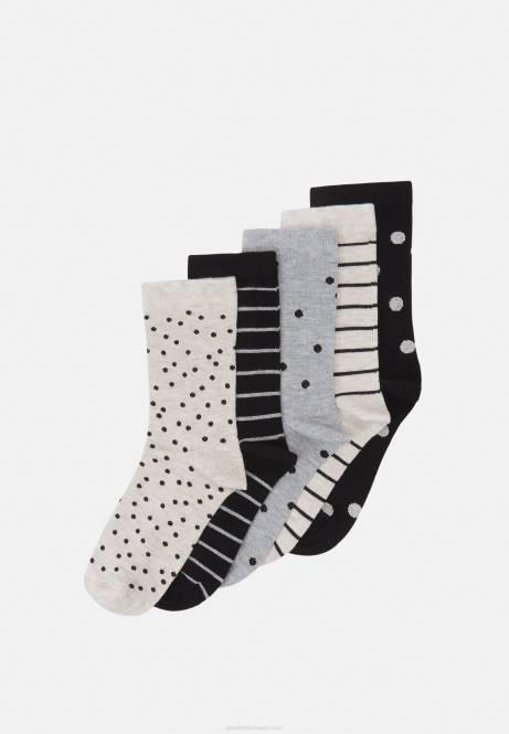 5er-Pack Socken grau/schwarz Anna Field V0FT1142 Frauen