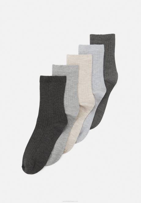 5er-Pack Socken schwarz/grau Anna Field V0FT1133 Frauen