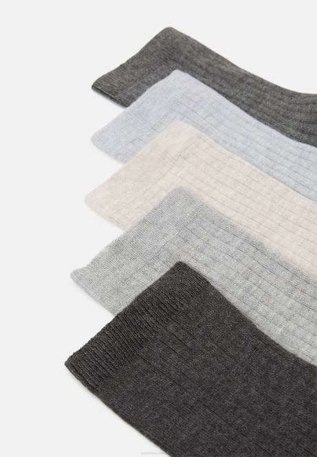 5er-Pack Socken schwarz/grau Anna Field V0FT1133 Frauen