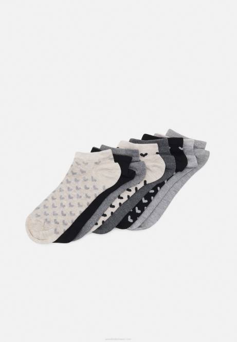 8er-Pack Socken schwarz/grau Anna Field V0FT1138 Frauen