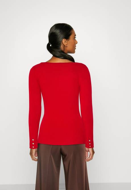 Pullover mit Knopfdetail in Rot Anna Field V0FT842 Frauen