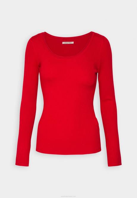 Pullover mit Knopfdetail in Rot Anna Field V0FT842 Frauen