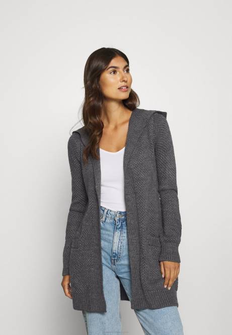 Strickjacke dunkelgrau meliert Anna Field V0FT823 Frauen