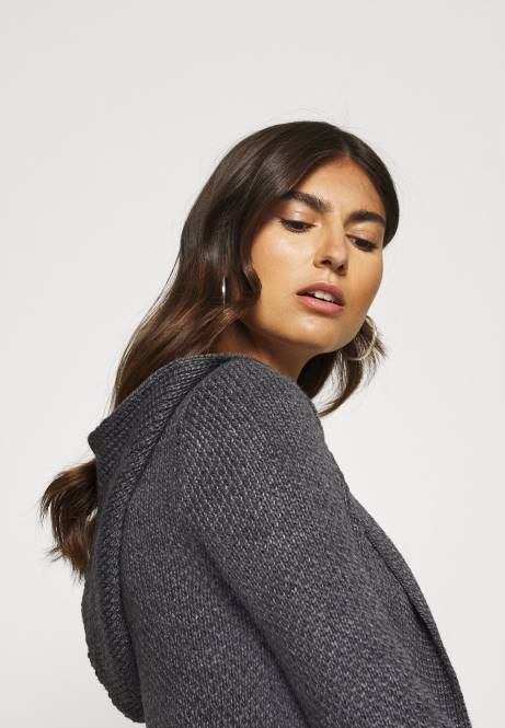 Strickjacke dunkelgrau meliert Anna Field V0FT823 Frauen