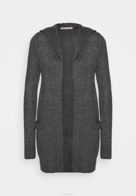 Strickjacke dunkelgrau meliert Anna Field V0FT823 Frauen