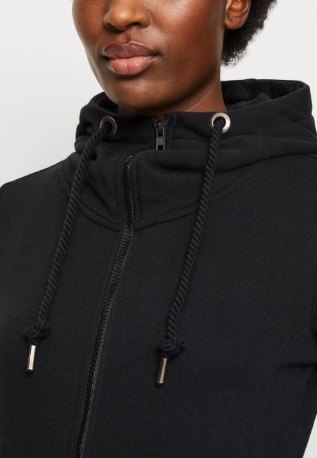 Sweatshirt mit Reißverschluss in Schwarz Anna Field V0FT770 Frauen