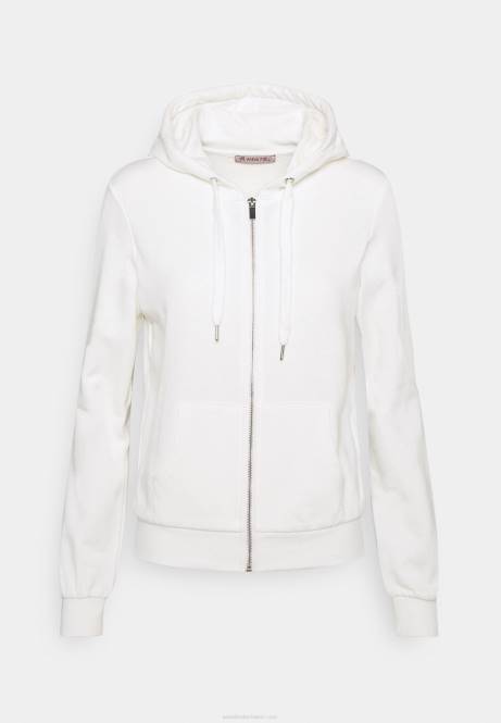 Sweatshirt mit Reißverschluss in gebrochenem Weiß Anna Field V0FT767 Frauen