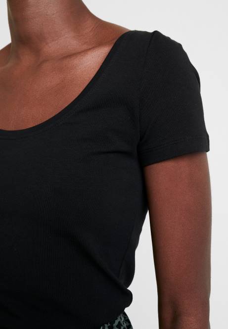 2er-Pack Basic-T-Shirts in Schwarz Anna Field V0FT318 Frauen