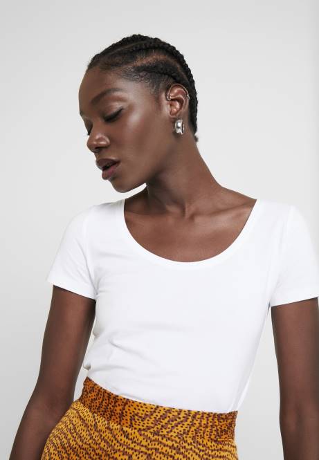 2er-Pack Basic-T-Shirts weiß Anna Field V0FT306 Frauen