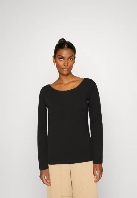 2er-Pack Langarm-Tops blau/schwarz Anna Field V0FT592 Frauen