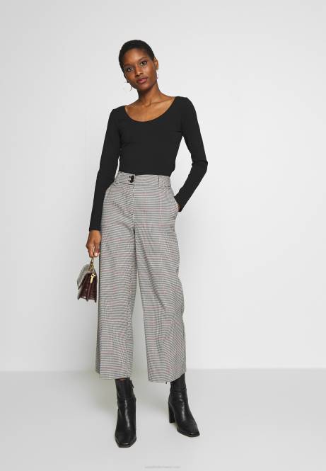 2er-Pack Langarm-Tops schwarz/weiß Anna Field V0FT513 Frauen