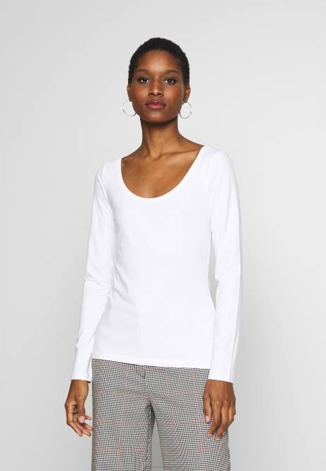 2er-Pack Langarm-Tops schwarz/weiß Anna Field V0FT513 Frauen