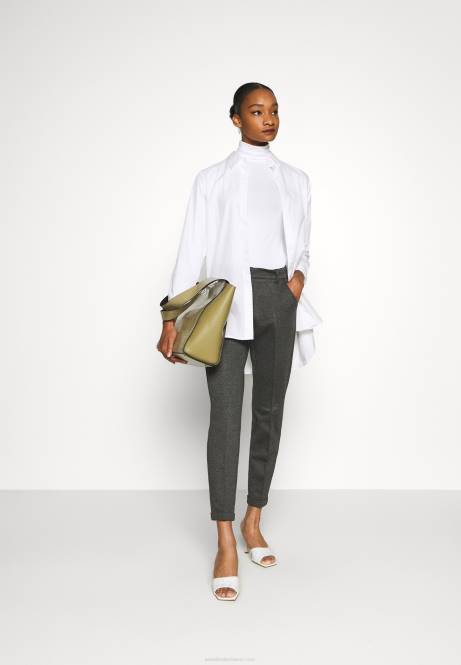 2er-Pack Langarm-Tops schwarz/weiß Anna Field V0FT551 Frauen