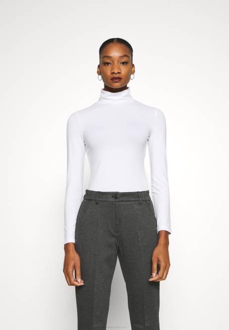 2er-Pack Langarm-Tops schwarz/weiß Anna Field V0FT551 Frauen