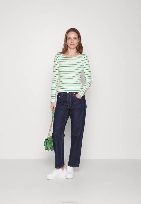 2er-Pack Langarm-Tops weiß/grün Anna Field V0FT562 Frauen