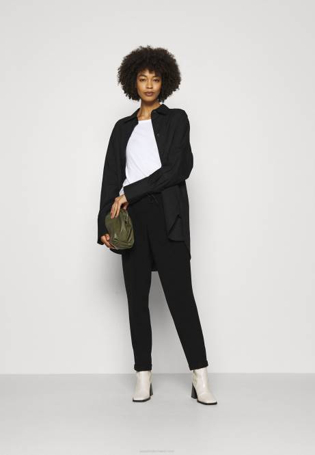 2er-Pack Langarm-Tops weiß/schwarz Anna Field V0FT519 Frauen