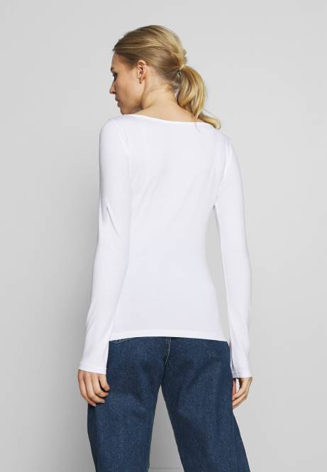 2er-Pack Langarmshirt maritim blau/weiß Anna Field V0FT539 Frauen