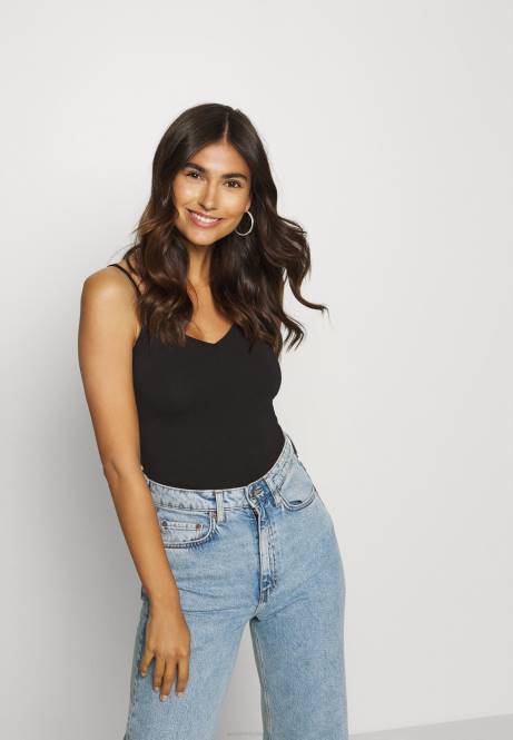 2er-Pack Oberteil weiß/schwarz Anna Field V0FT507 Frauen