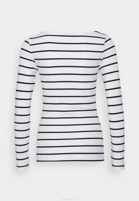 2er-Pack langärmelige Oberteile in Weiß/Marineblau Anna Field V0FT587 Frauen