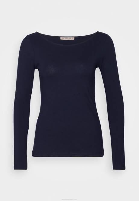 2er-Pack langärmelige Oberteile in Weiß/Marineblau Anna Field V0FT587 Frauen