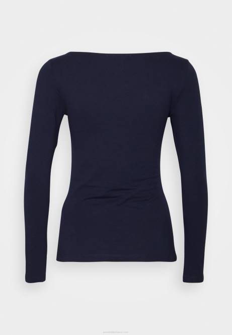 2er-Pack langärmelige Oberteile in Weiß/Marineblau Anna Field V0FT587 Frauen