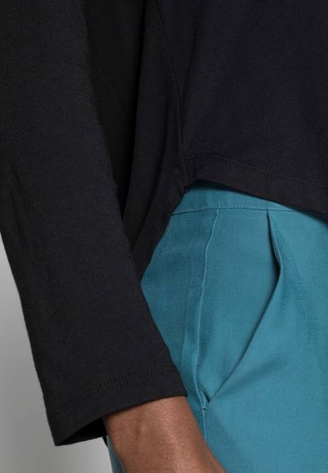 Basic Langarmshirt schwarz Anna Field V0FT542 Frauen