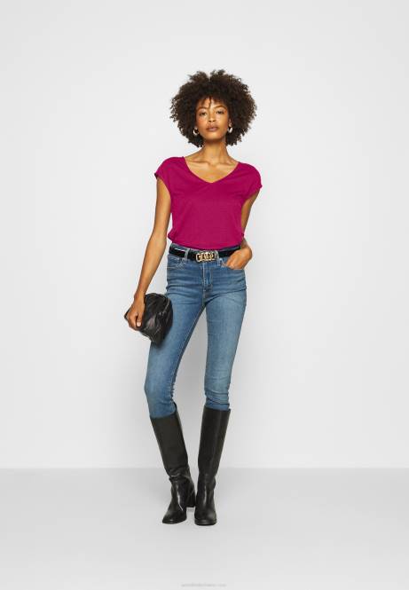 Basic T-Shirt Beere Anna Field V0FT290 Frauen