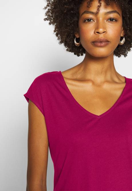 Basic T-Shirt Beere Anna Field V0FT290 Frauen