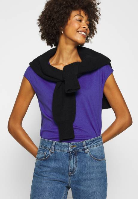 Basic-T-Shirt Clematisblau Anna Field V0FT348 Frauen