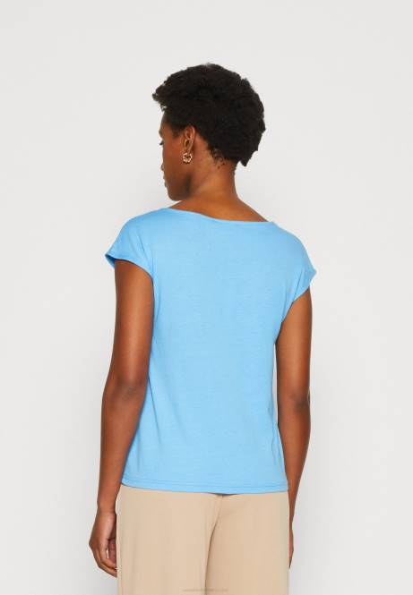 Basic-T-Shirt blau Anna Field V0FT276 Frauen