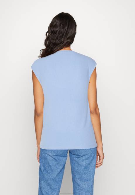 Basic-T-Shirt blau Anna Field V0FT289 Frauen
