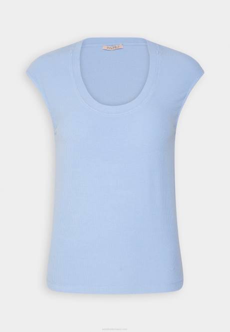 Basic-T-Shirt blau Anna Field V0FT289 Frauen