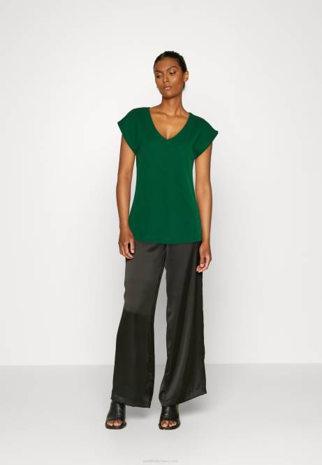 Basic-T-Shirt dunkelgrün Anna Field V0FT326 Frauen