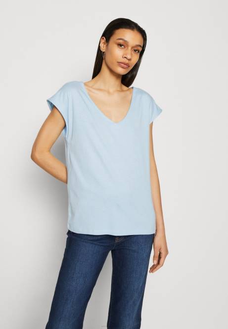 Basic-T-Shirt hellblau Anna Field V0FT327 Frauen