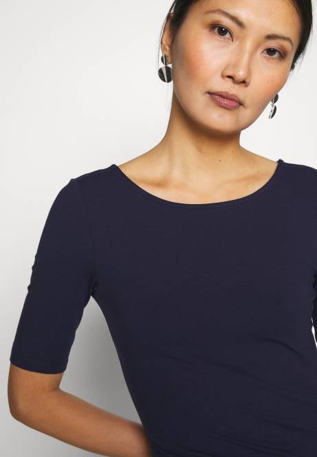 Basic T-Shirt maritim blau Anna Field V0FT242 Frauen